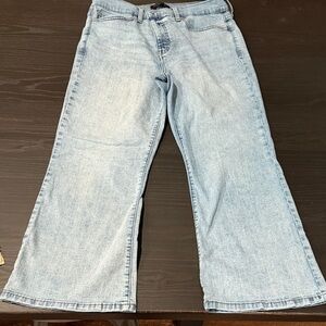 Banana Republic Light Wash Flare Ankle Jeans